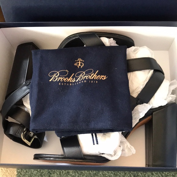 BNIB BROOKS BROTHERS HEELED SANDALS - Picture 5 of 5